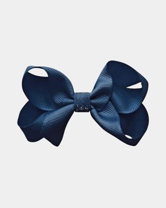 Купить Заколка-зажим "boutique bow", средняя,темно-синяя MILLEDEUX