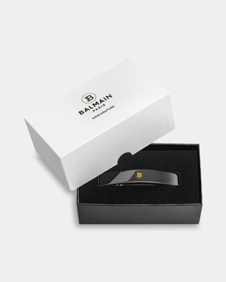 Купить Заколка для волос черная средняя BALMAIN