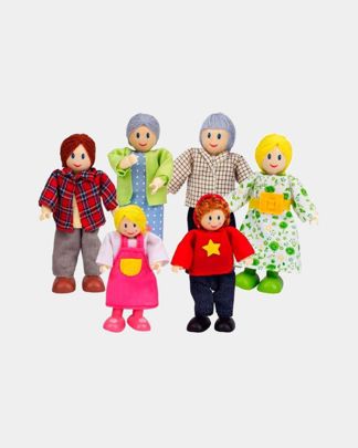 Купить Набор мини-кукол счастливая семья европейская HAPE