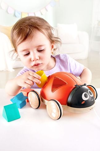 Купить Каталка - сортер божья коровка 5 предметов HAPE