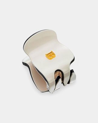 Купить Заколка-краб черно-белый  размер xs BALMAIN