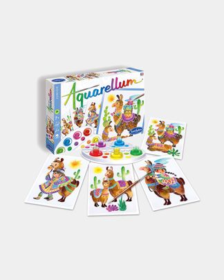 Купить Акварельная раскраска ламы SENTOSPHERE