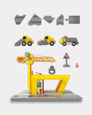 Купить Игровой набор железная дорога строительный кран HAPE