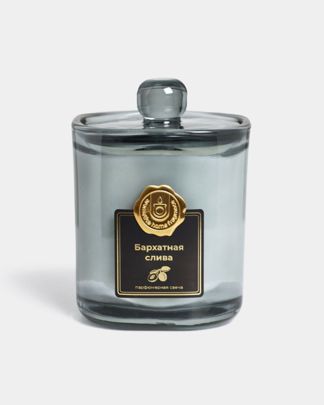 Купить Свеча с дер фит в подароч коробке бархатная слива AROMATICA