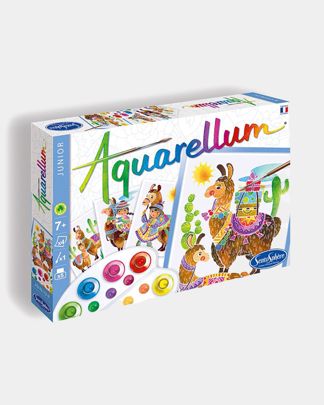 Купить Акварельная раскраска ламы SENTOSPHERE