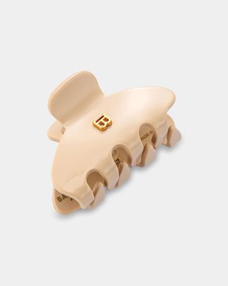 Купить Заколка-краб беж размер s BALMAIN