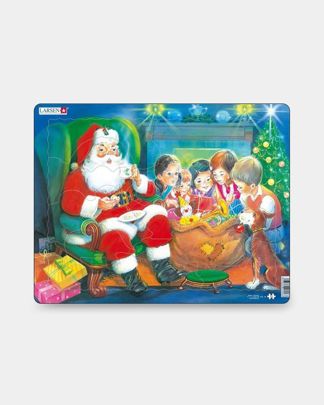 Купить Пазл санта с детьми LARSEN