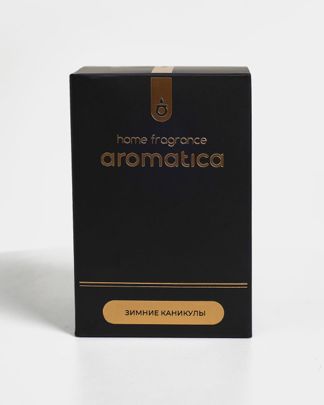 Купить Свеча с дер. фит в подароч коробке зимние каникулы AROMATICA