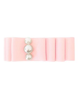 Купить Заколка-зажим layered bow средняя светло-розовая MILLEDEUX