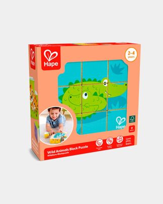 Купить Игровой набор кубики дикие животные HAPE