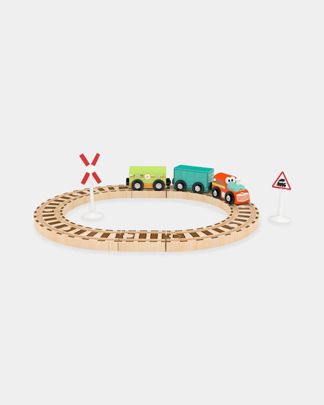 Купить Игровой набор весёлый поезд с кольцевой ж/д HAPE