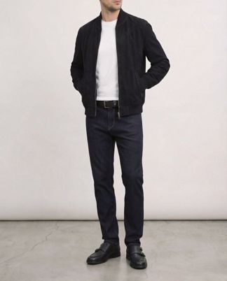 Купить Куртка кожаная HUGO BOSS