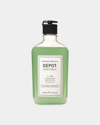 Купить No.406 гель прозрачный  для бритья бесщеточный DEPOT