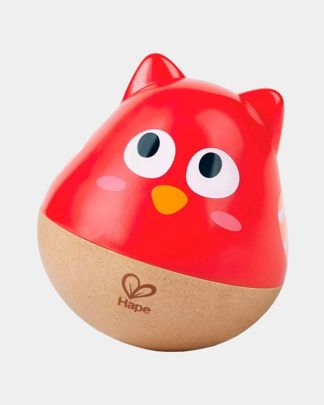 Купить Музыкальная игрушка - неваляшка совенок красный HAPE