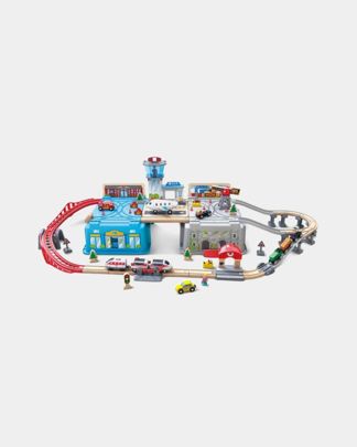 Купить Железная дорога для детей "мега метрополис" HAPE