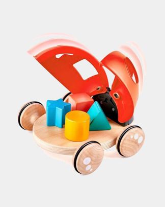 Купить Каталка - сортер божья коровка 5 предметов HAPE