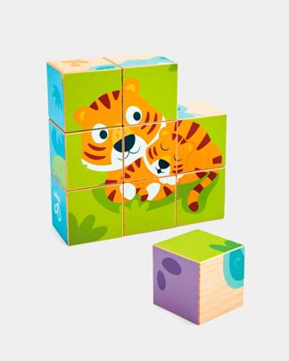Купить Игровой набор кубики дикие животные HAPE