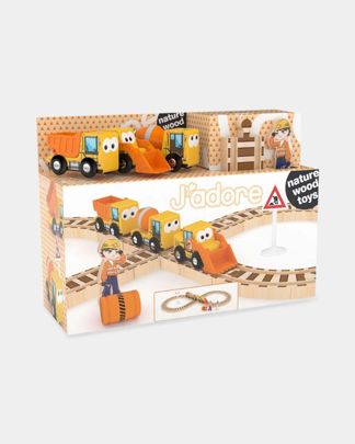 Купить Игровой набор jadore стройка с дорогой и фигурками HAPE