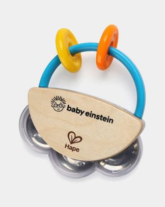 Купить Музыкальная игрушка 2 в 1: бубен и погремушка HAPE
