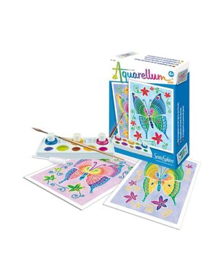 Купить Акварельная раскраска бабочки мини SENTOSPHERE