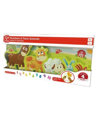 Купить Пазл числа и животные HAPE