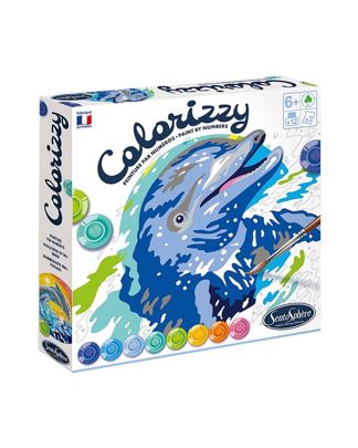 Купить Акриловая раскраска по цифрам дельфины SENTOSPHERE