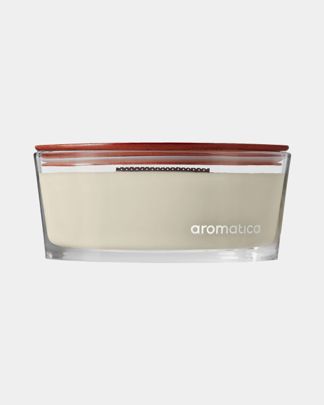 Купить Свеча  с деревянным фитилем пряный апельсин AROMATICA