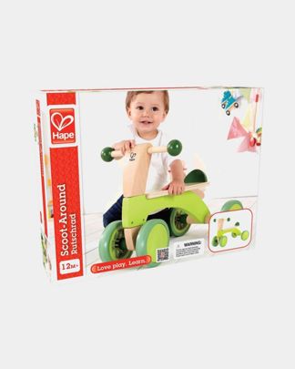 Купить 4-х колесный скутер каталка ралли зеленый HAPE