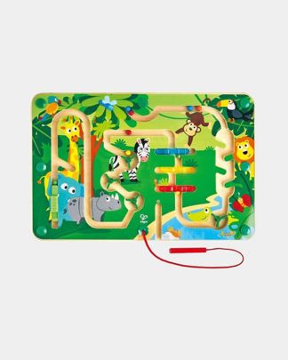 Купить Магнитный лабиринт джунгли учим цвета и животных HAPE