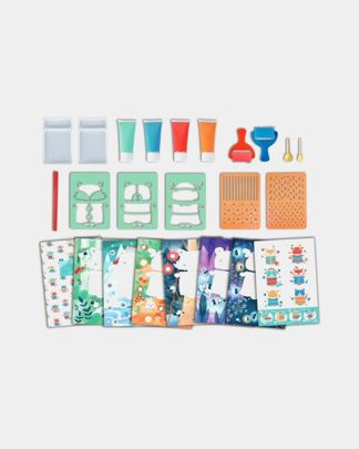 Купить Набор для рисования губкой валиками по трафаретам HAPE