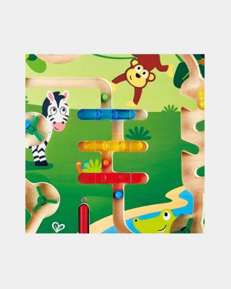 Купить Магнитный лабиринт джунгли учим цвета и животных HAPE