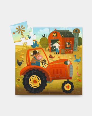 Купить Пазл трактор 16 дет. DJECO