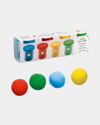 Купить Набор пластилина, 4 банки DJECO