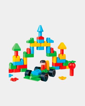 Купить Конструктор детский креативный город 50 элементов HAPE