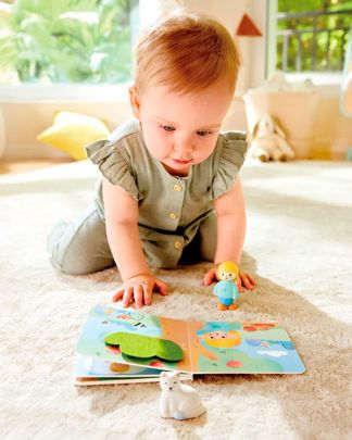 Купить Игровой набор "играем вместе" девочка и кошка HAPE