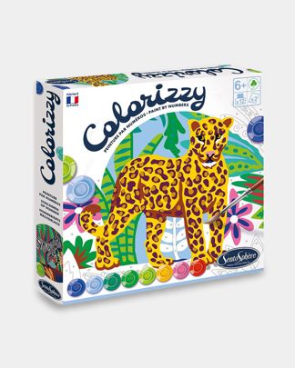 Купить Акриловая раскраска по цифрам зебра и леопард SENTOSPHERE