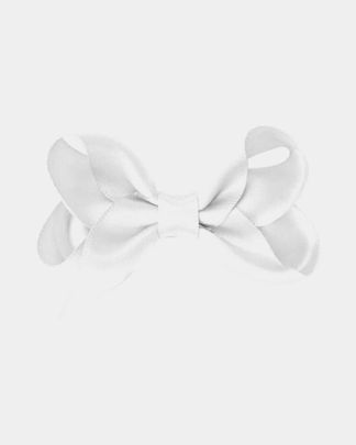 Купить Заколка-зажим "boutique bow", маленькая, белая MILLEDEUX