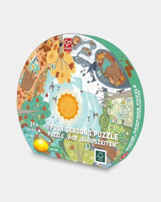 Купить Пазлы светящиеся четыре времени года серия умняш HAPE