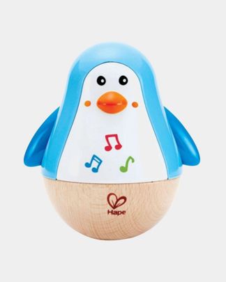 Купить Игрушка - неваляшка пингвин музыкальный HAPE