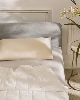 Купить Утяжеленное одеяло из тенселя арт 2067 белый BEAUTY SLEEP