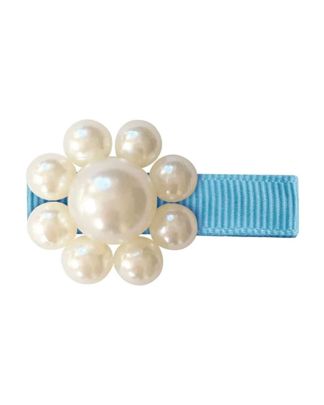 Купить Заколка-зажим pearl flower голубой MILLEDEUX