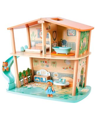 Купить Кукольный домик дом в джунглях семьи тигров HAPE