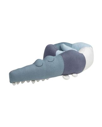 Купить Подушка-игрушка sebra "крокодил", голубой, мини SEBRA