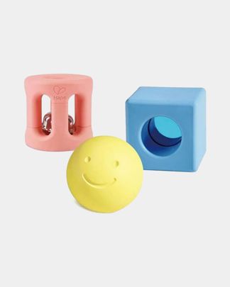 Купить Игрушка для малышей конструктор-погремушка улыбка HAPE