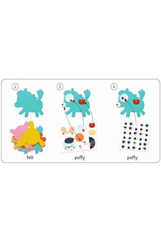 Купить Набор для творчества "животные" DJECO