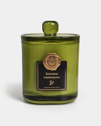 Купить Свеча с дер. фит в подароч коробке зимние каникулы AROMATICA