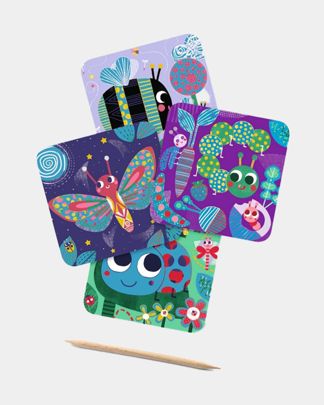Купить Набор для творчества серии scratch cards жуки DJECO