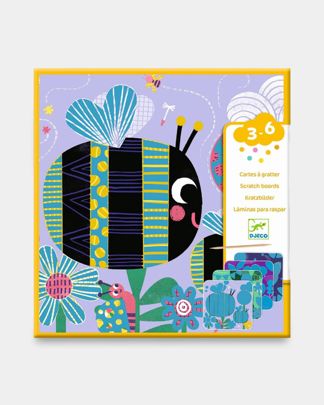 Купить Набор для творчества серии scratch cards жуки DJECO
