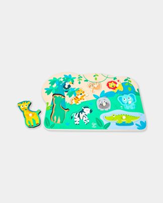 Купить Головоломка вкладыши дикие животные HAPE