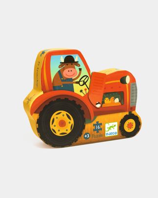 Купить Пазл трактор 16 дет. DJECO